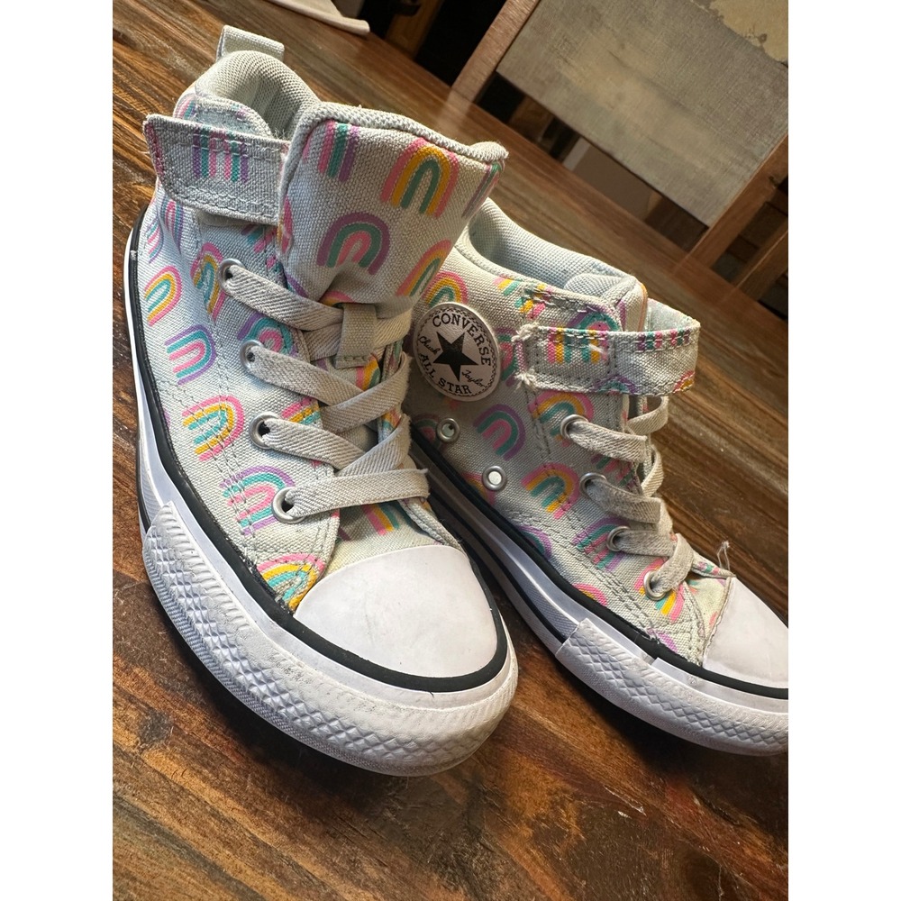 Converse Chuck Taylor All Star Pastel Rainbow High Top Sneakers A04775F Youth 1